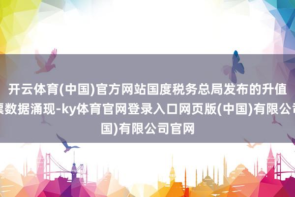 开云体育(中国)官方网站国度税务总局发布的升值税发票数据涌现-ky体育官网登录入口网页版(中国)有限公司官网